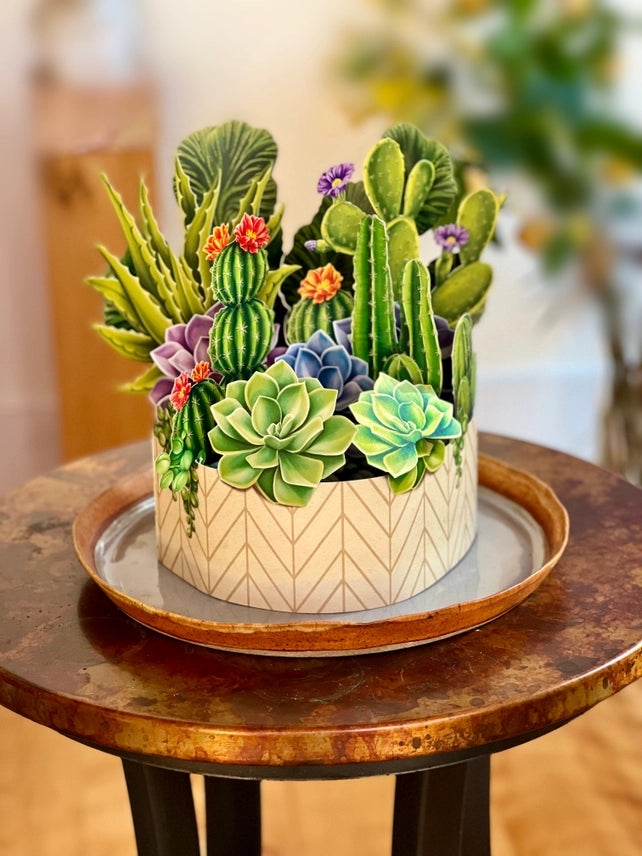 Cactus Garden Pop-Up Greeting Card