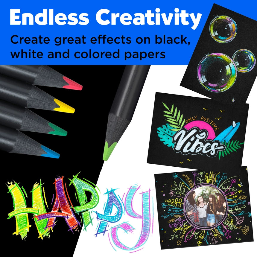 Super Soft Black Edition Colored Pencils, 72 Ct. Roll