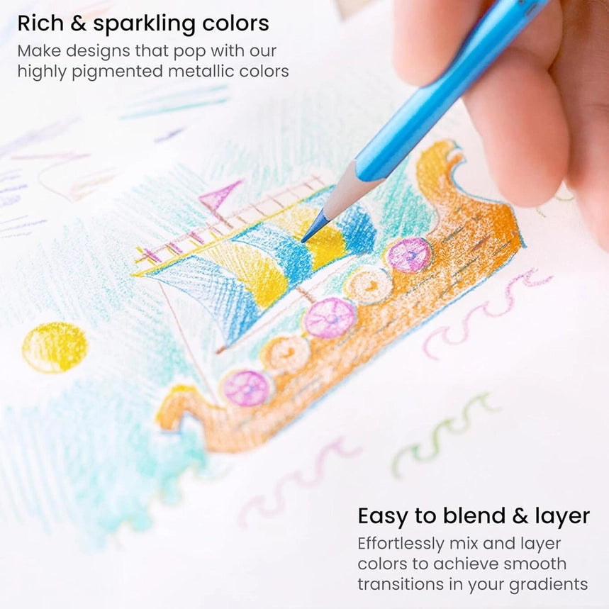 Arteza® Metallic Colored Pencils Set, 24 Pc.