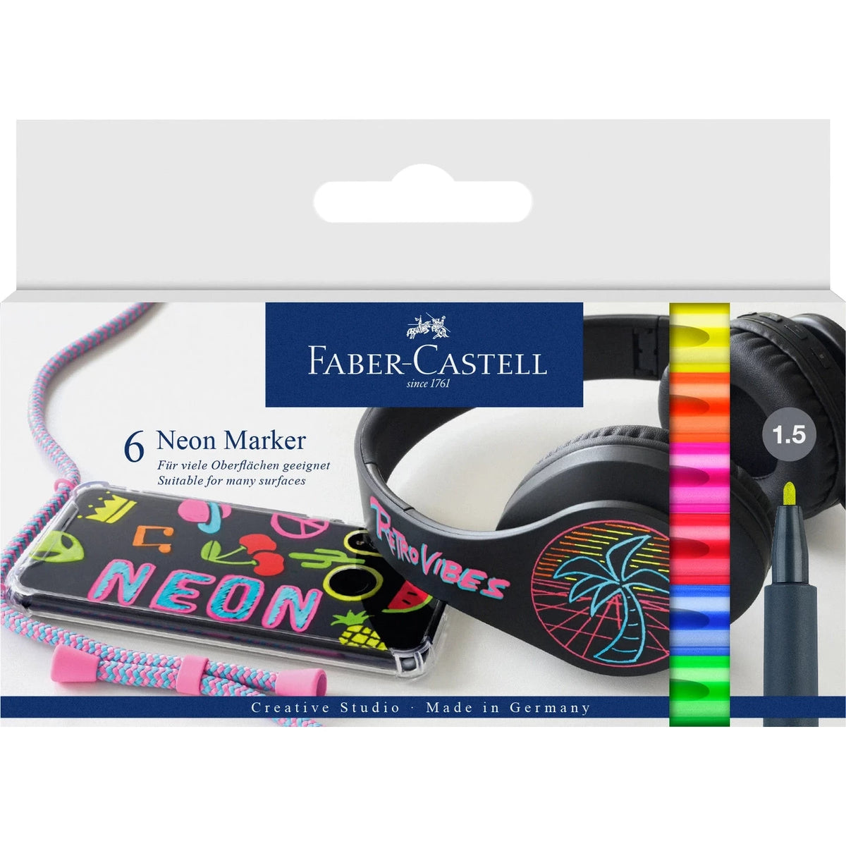 Multi-Surface Creative Markers Neon Set of 6