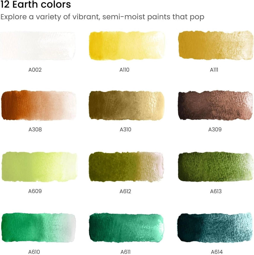 Arteza® Watercolor Half Pans Sets