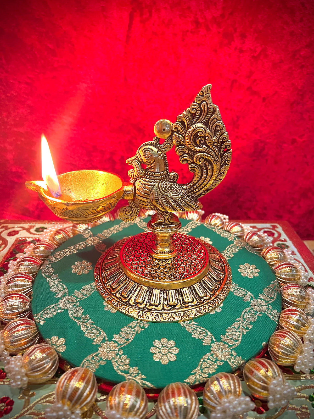 Peacock Diya