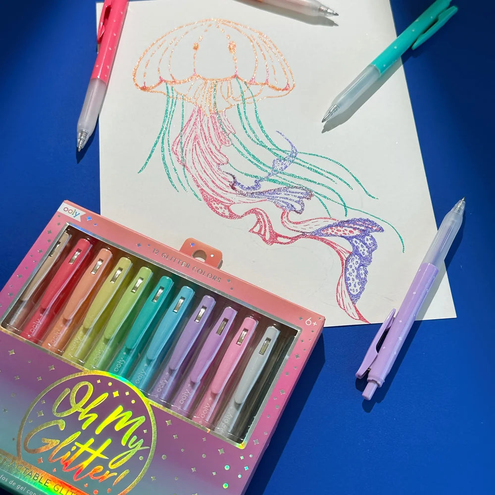 Oh My Glitter Retractable Gel Pens