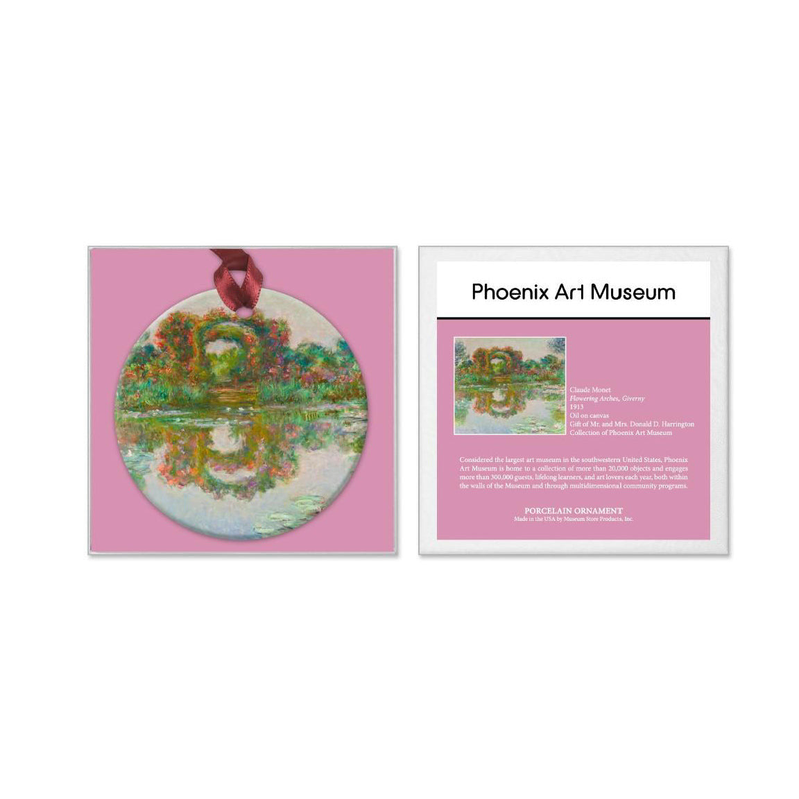 Monet Flowering Arches, Giverny Ornament