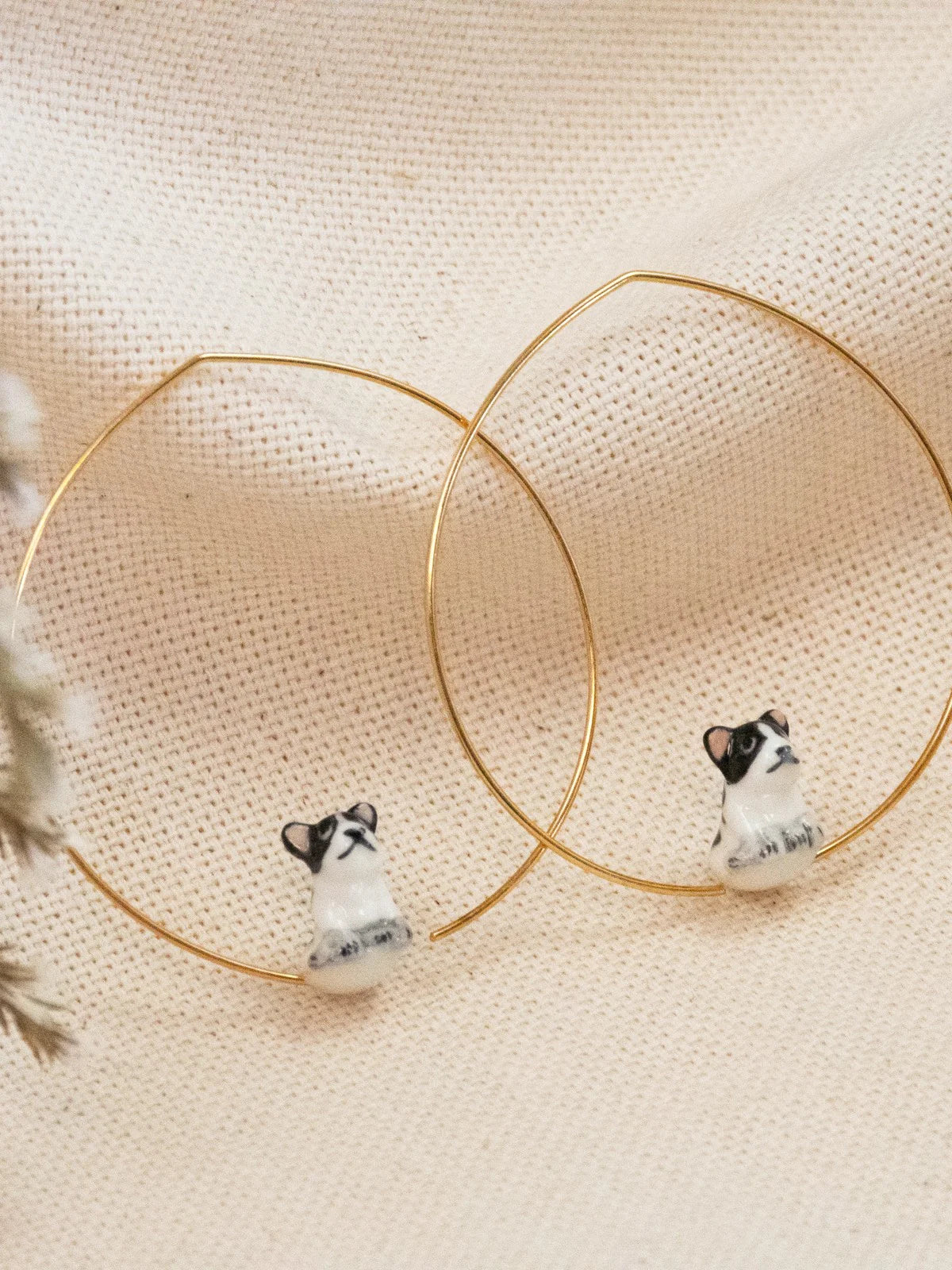 Nach French Bulldog Earrings