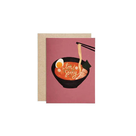 &#39;I&#39;m Sorry&#39; Ramen Greeting Card