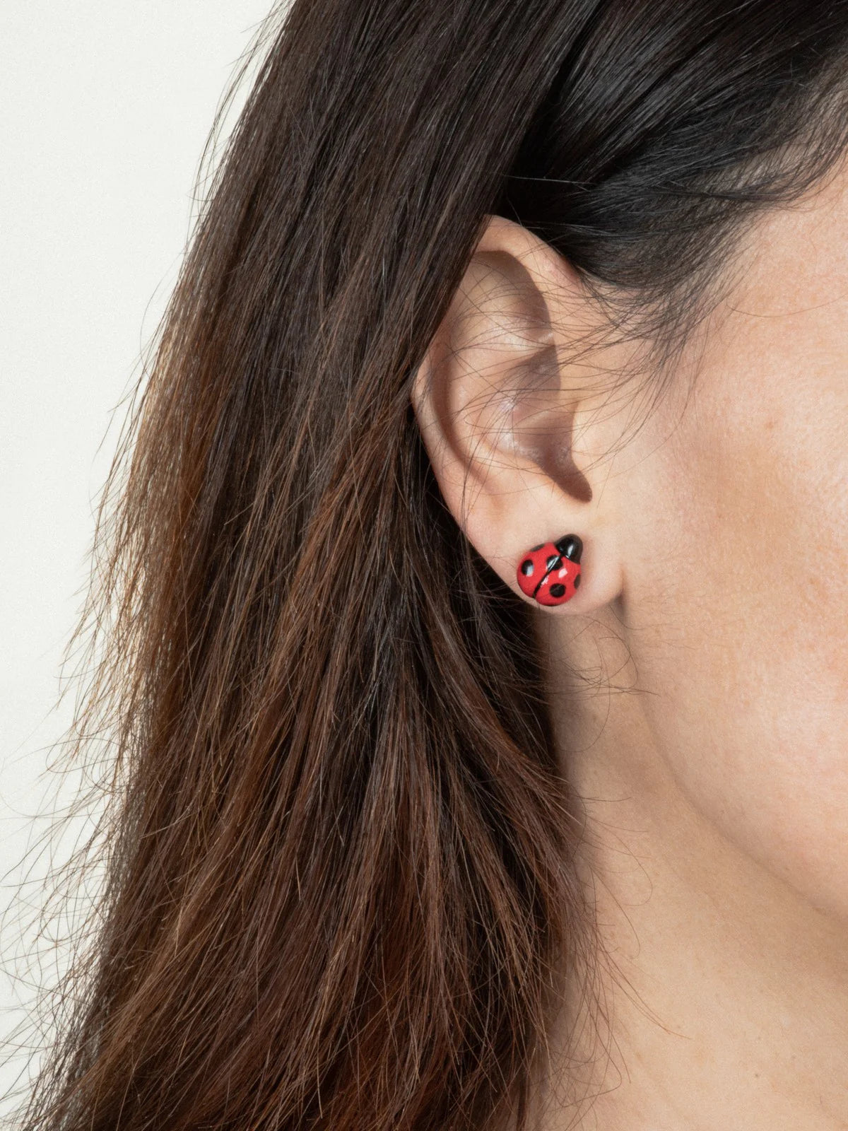 Nach Ladybug Stud Earrings