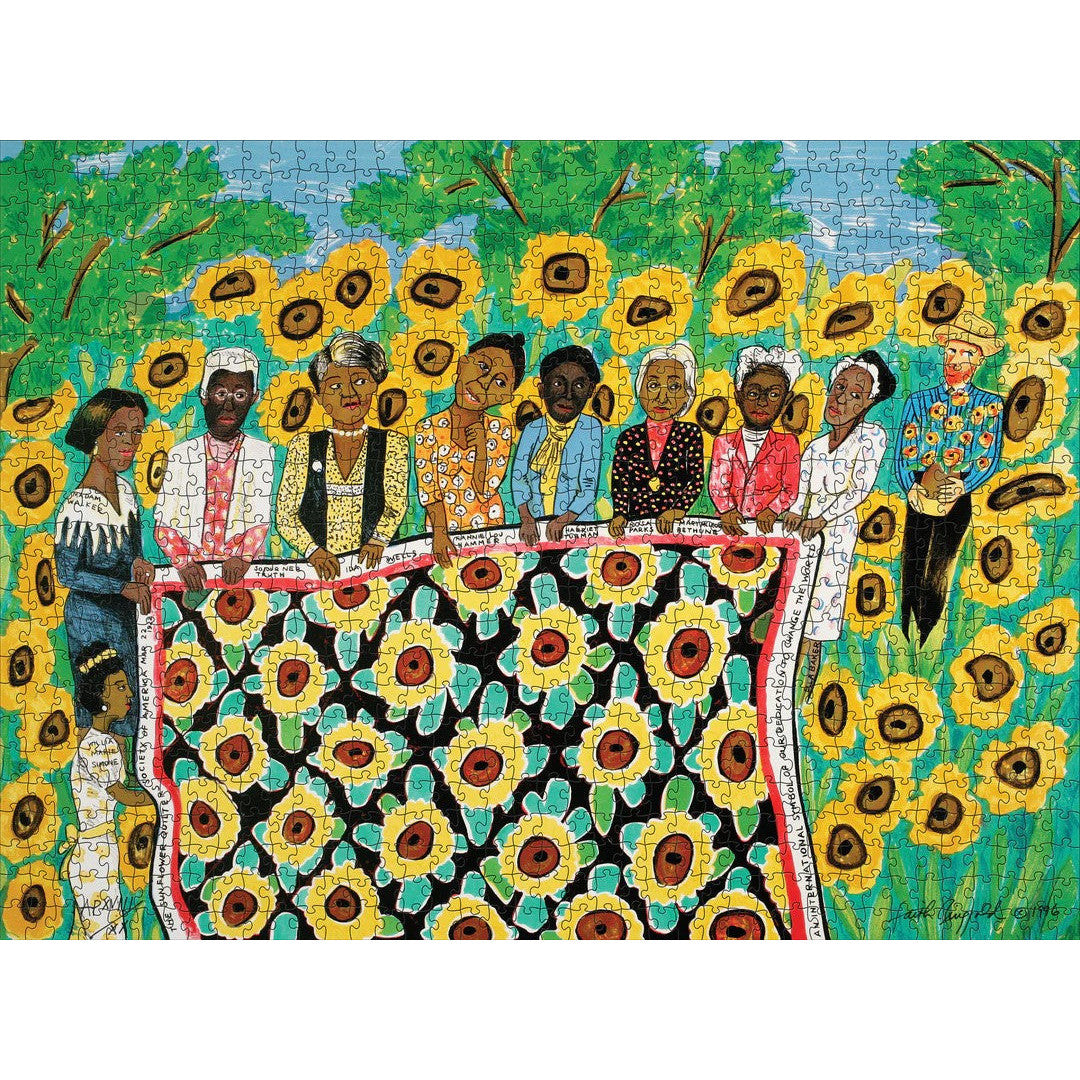 Faith Ringgold: Sunflower Quilting Bee at Arles 1000 Piece Jigsaw Puzzle