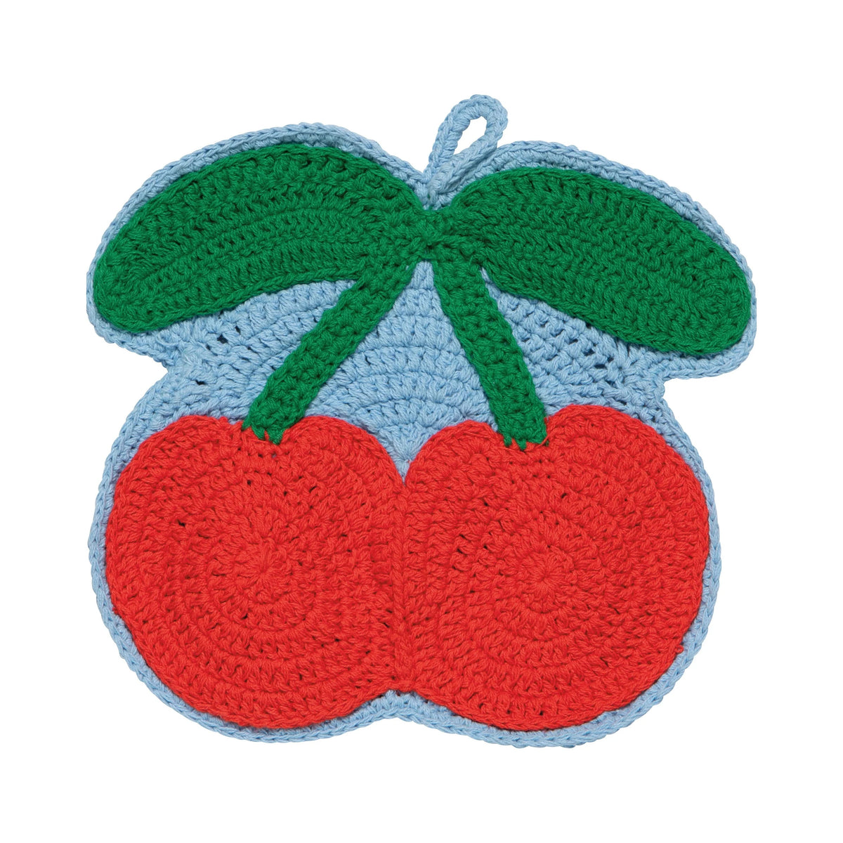 Very Cherry Crochet Trivet