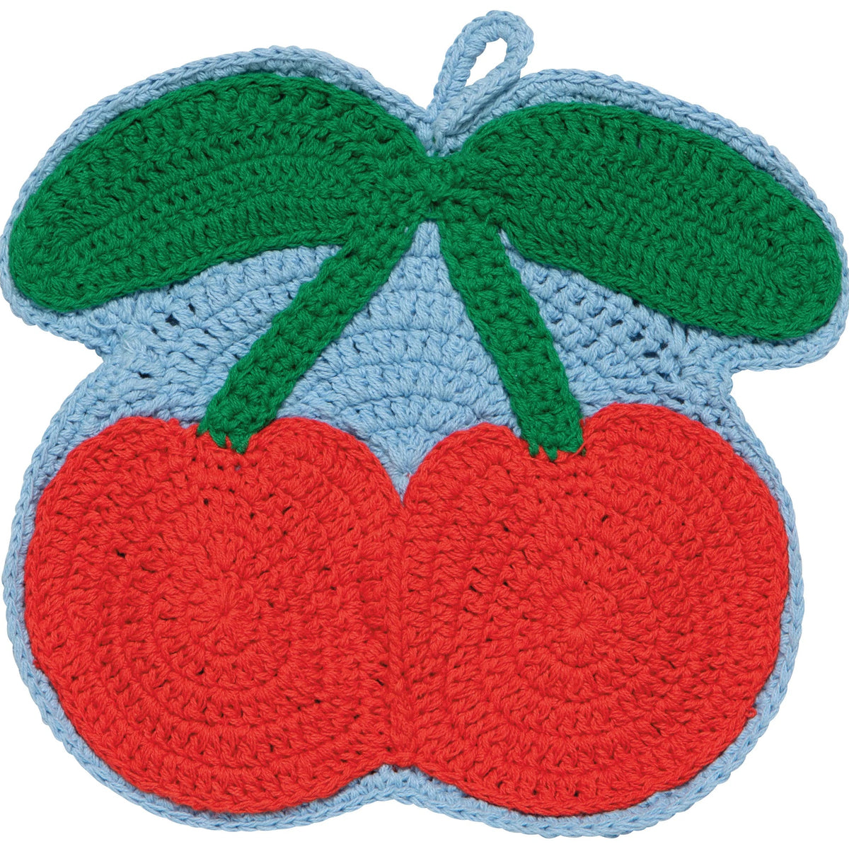 Very Cherry Crochet Trivet
