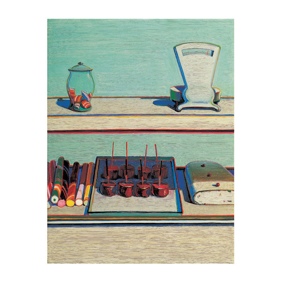 Tarjetas de notas en caja de Wayne Thiebaud Confections