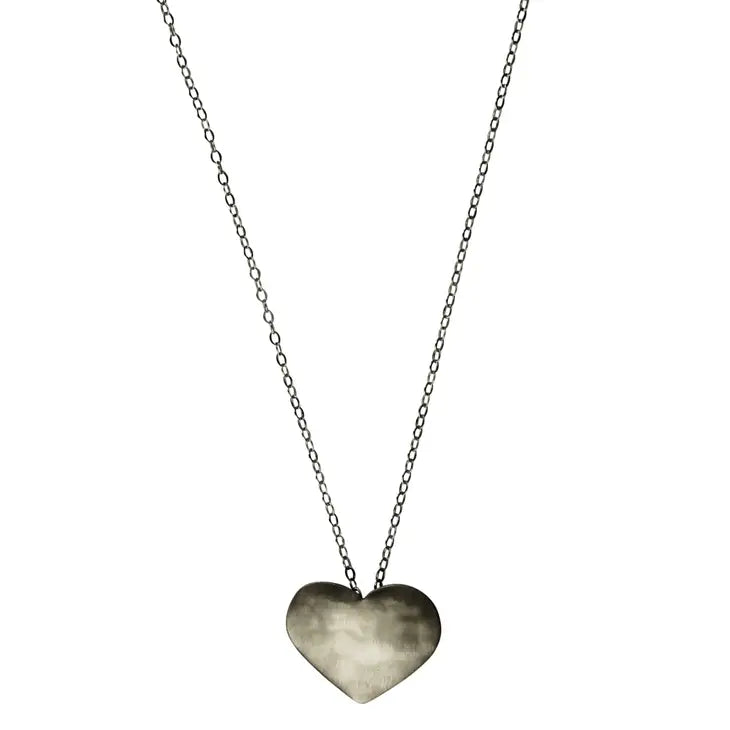 Silver Gia Heart Necklace