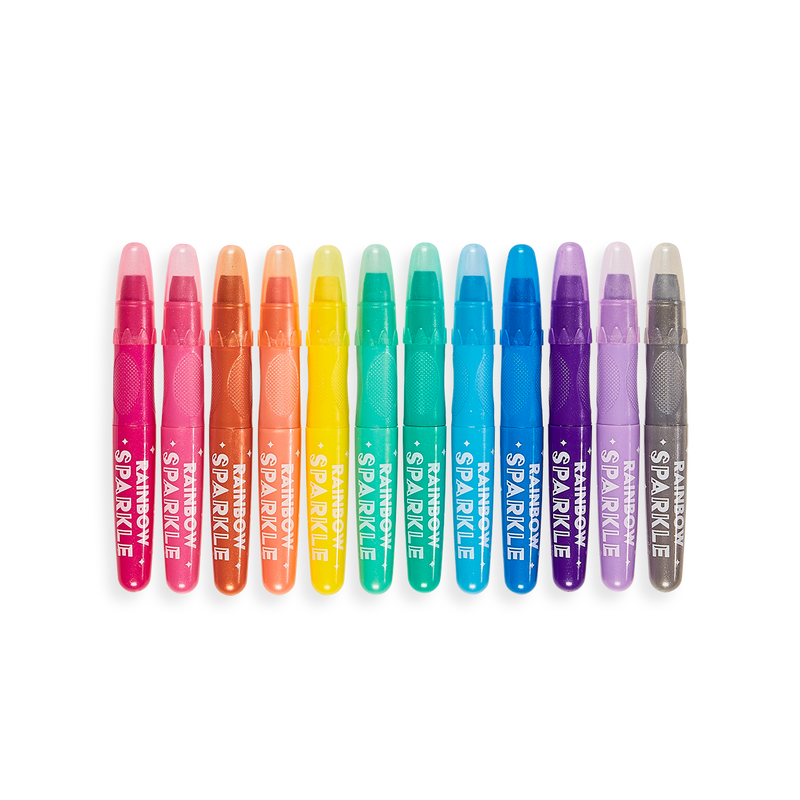 Rainbow Sparkle Metallic Gel Crayons