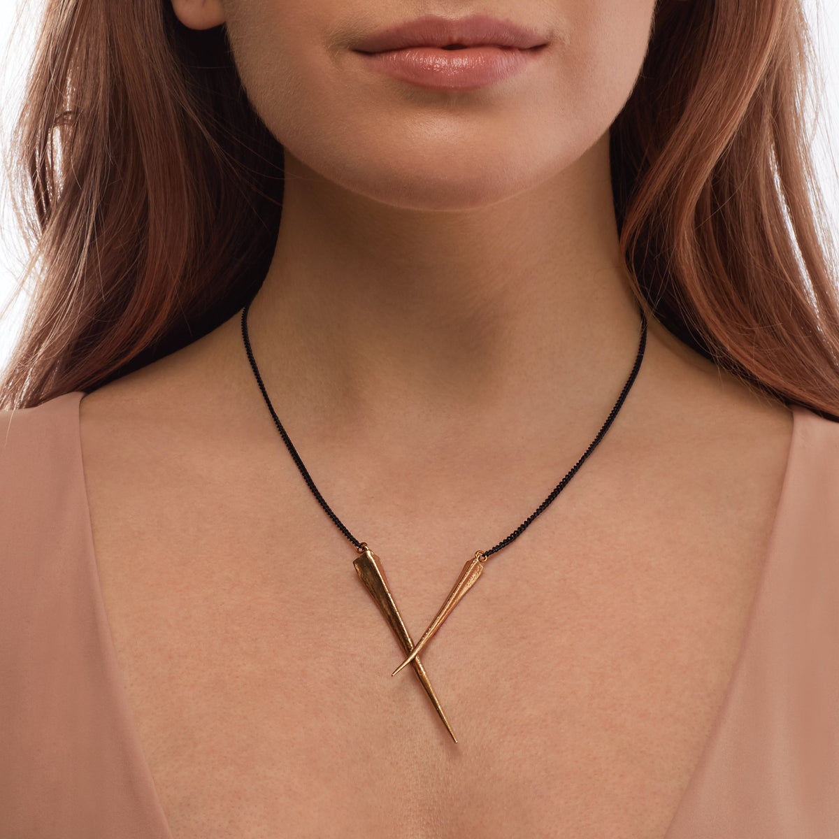 Crossed Telson Necklace