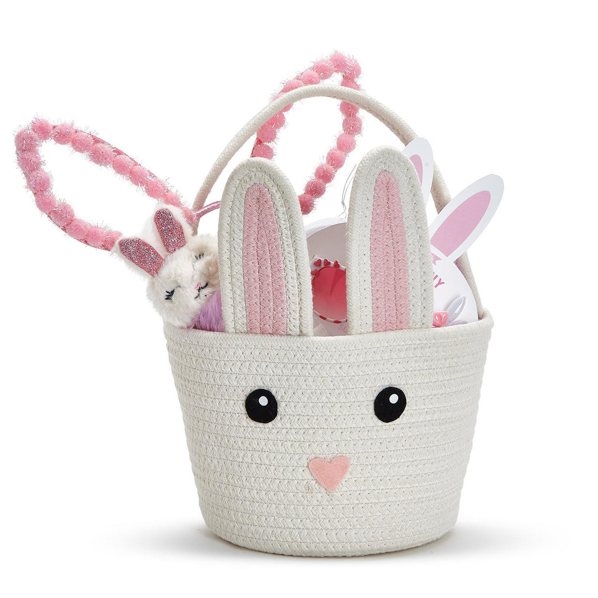 Hand-Crafted Bunny Baskets with Handle