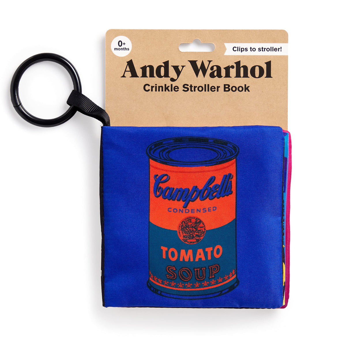 Livre sur la poussette en tissu froissé de Warhol