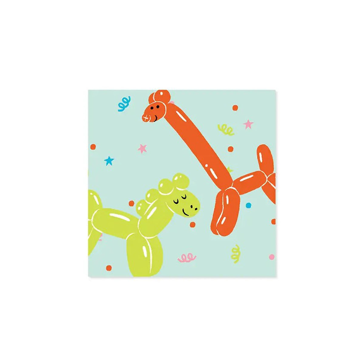 Animal Balloons Pop Up Card