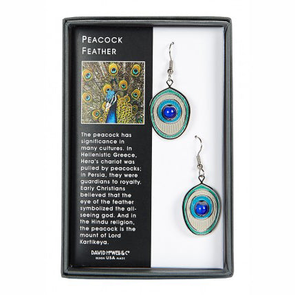 Peacock Feather Earrings