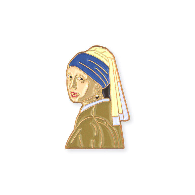 Girl with a Pearl Earring Enamel Pin