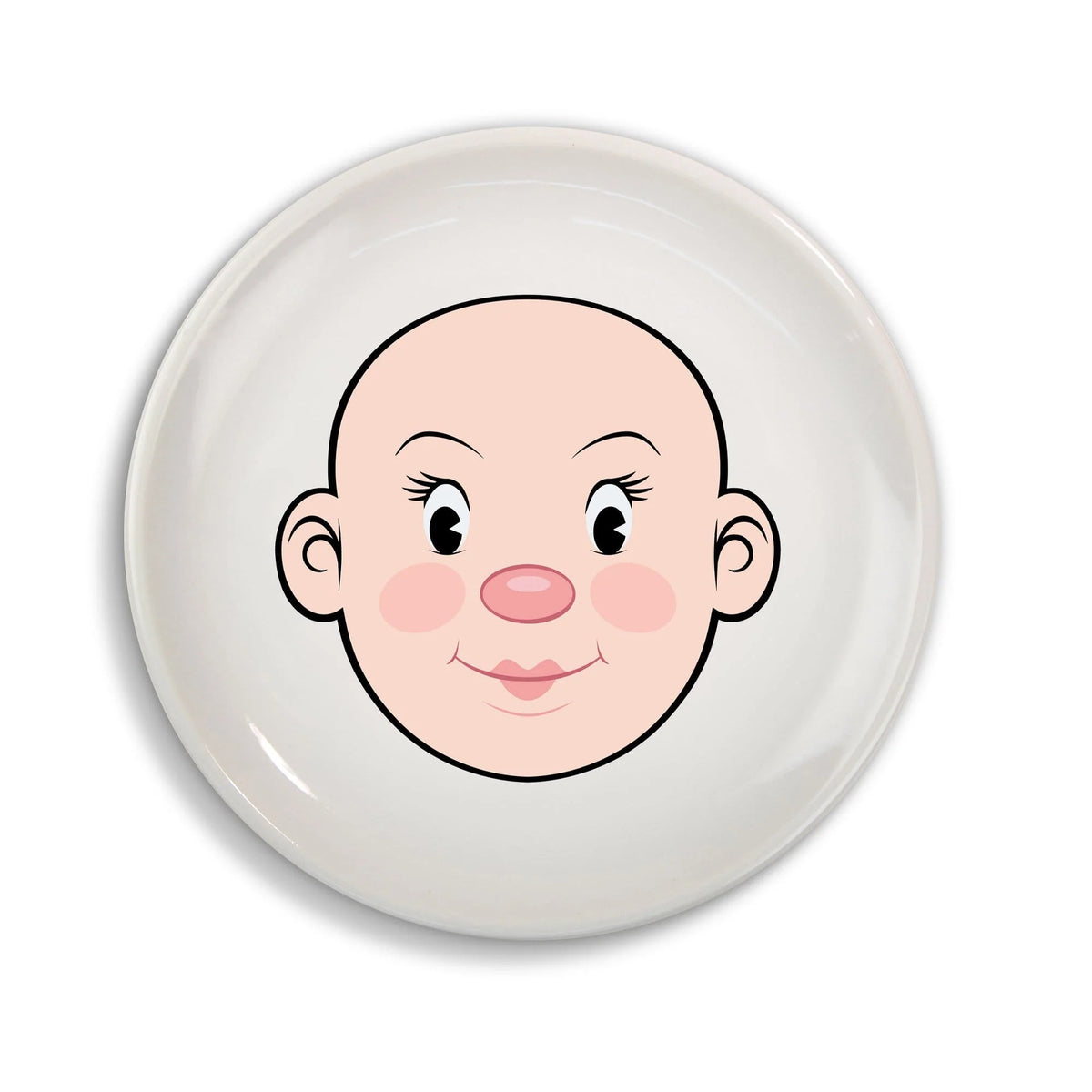 Ms. Food Face Dinner Plates