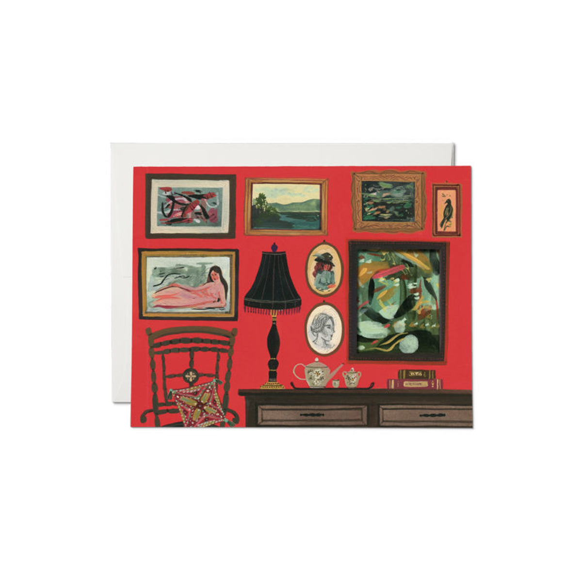 Tarjeta de felicitación de obra de arte