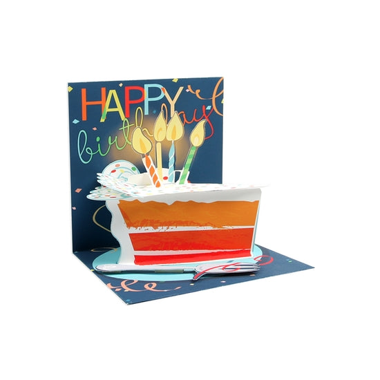Big Slice Of Cake Pop Up Card