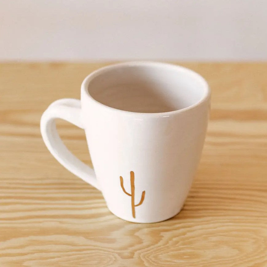 Gold Cactus Mug