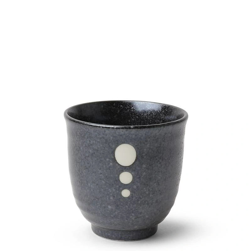 Black Satin with White Dots Dinnerware