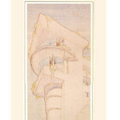 Affiche de dessin de la maison Morris de Frank Lloyd Wright