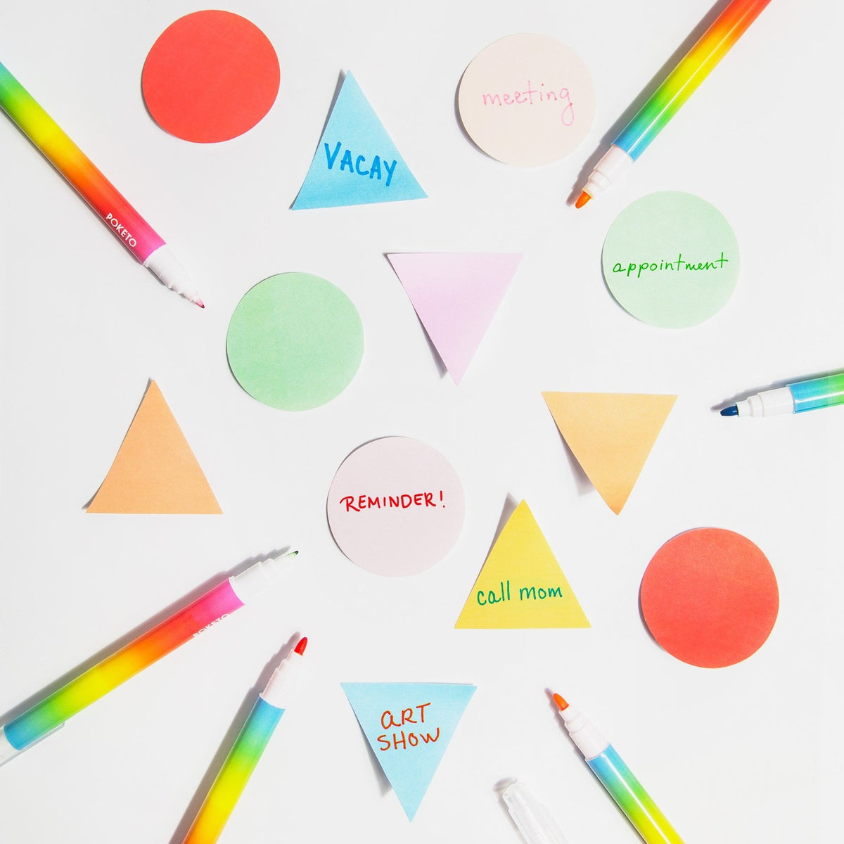 Geometric Sticky Notes