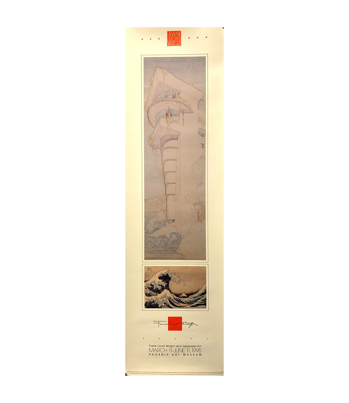 Affiche de dessin de la maison Morris de Frank Lloyd Wright